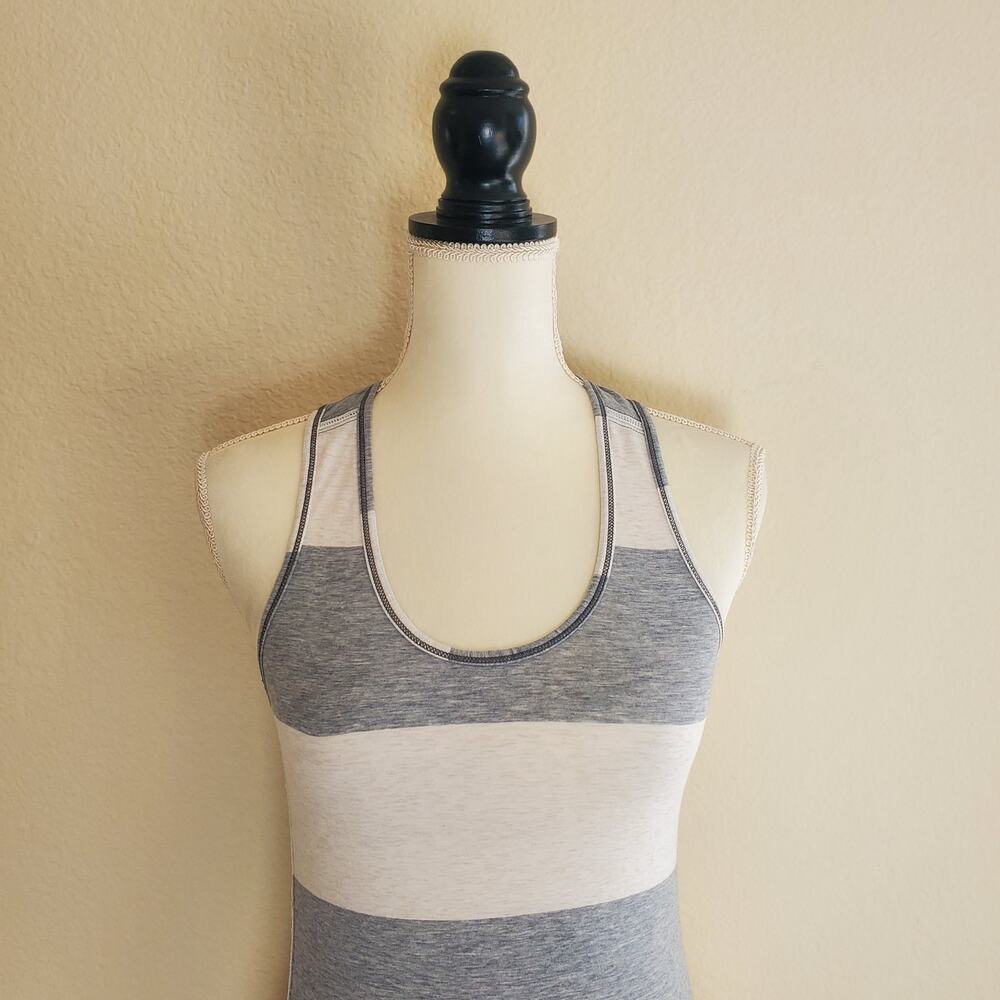 Lululemon Striped Racerback Top 4 - Picture 5 of 7